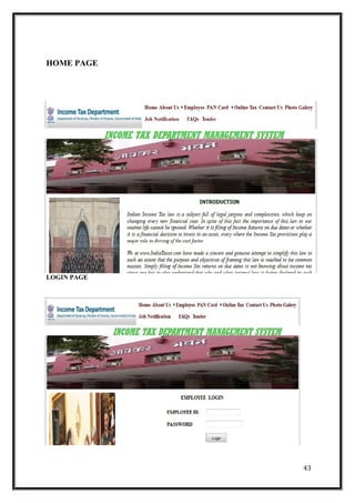 HOME PAGE
LOGIN PAGE
43
 