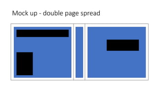 Mock up - double page spread
 