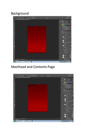 Background
Masthead and Contents Page
 