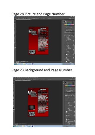 Page 28 Picture and Page Number
Page 23 Background and Page Number
 