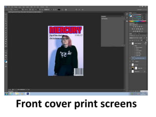 Front cover print screens
 