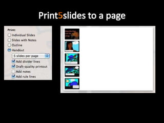 Print5slides to a page