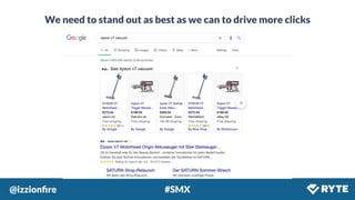@izzionﬁre #SMX
We need to stand out as best as we can to drive more clicks
 