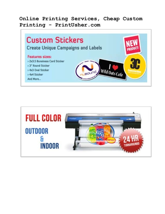 Online Printing Services, Cheap Custom Printing