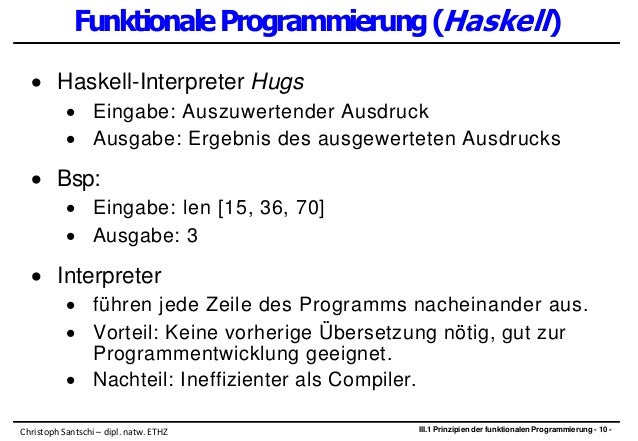 Für und Nachteile von einem Programmierer