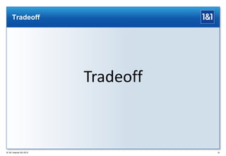 Tradeoff

Tradeoff

® 1&1 Internet AG 2013

30

 
