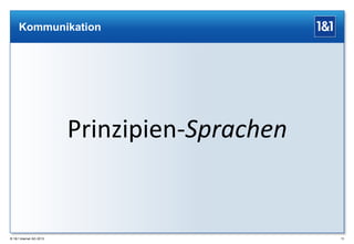 Kommunikation

Prinzipien-Sprachen

® 1&1 Internet AG 2013

73

 