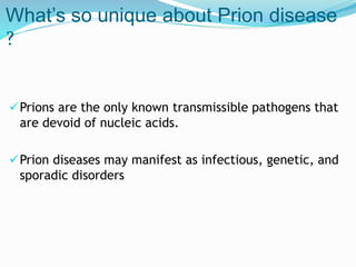 Prion diseases | PPTX