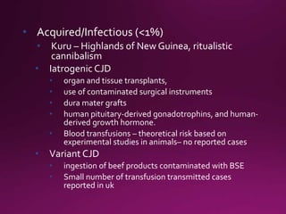 Prion diseases | PPTX