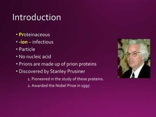 Prion diseases | PPTX