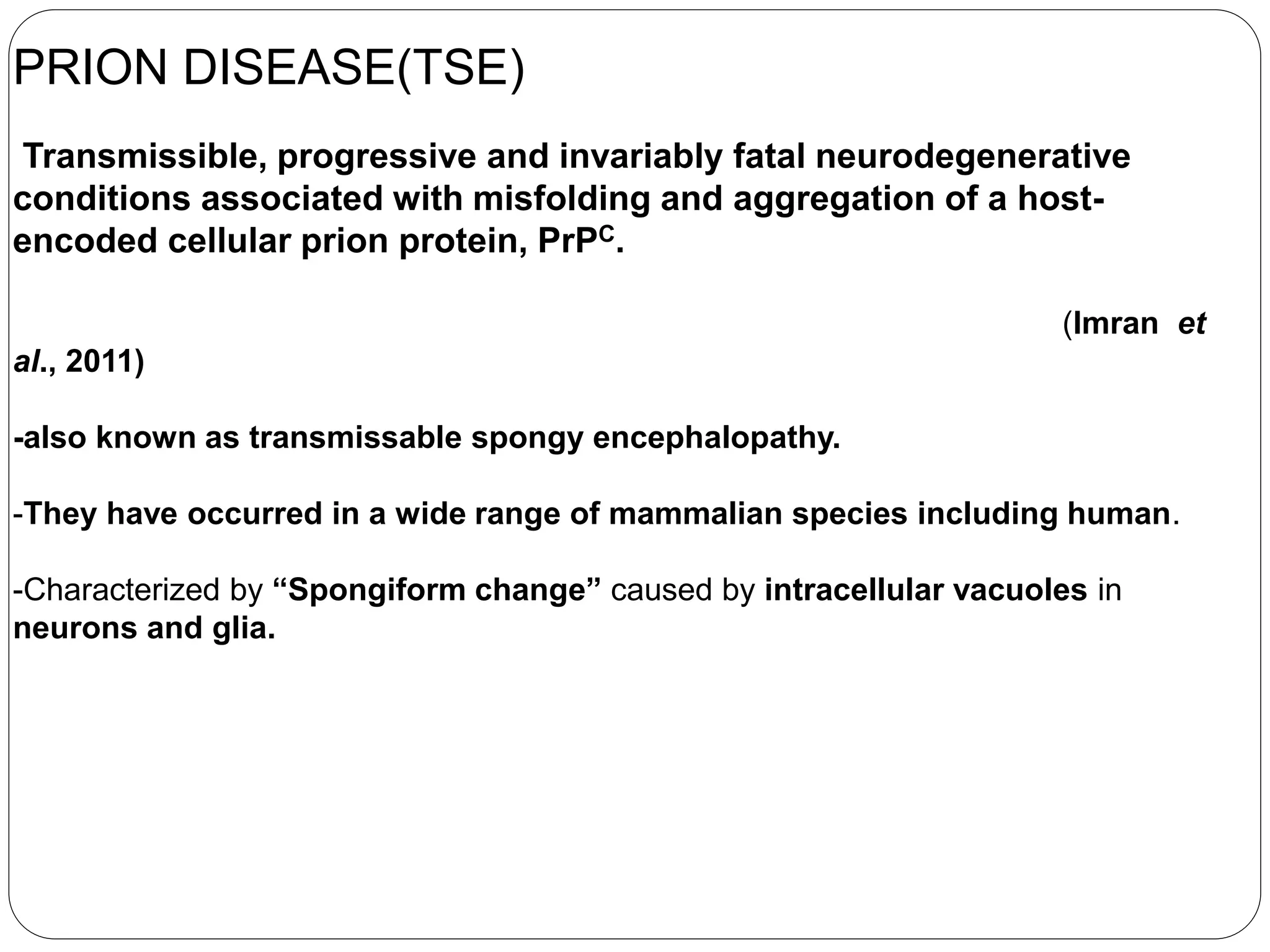 Prion diseases | PPTX