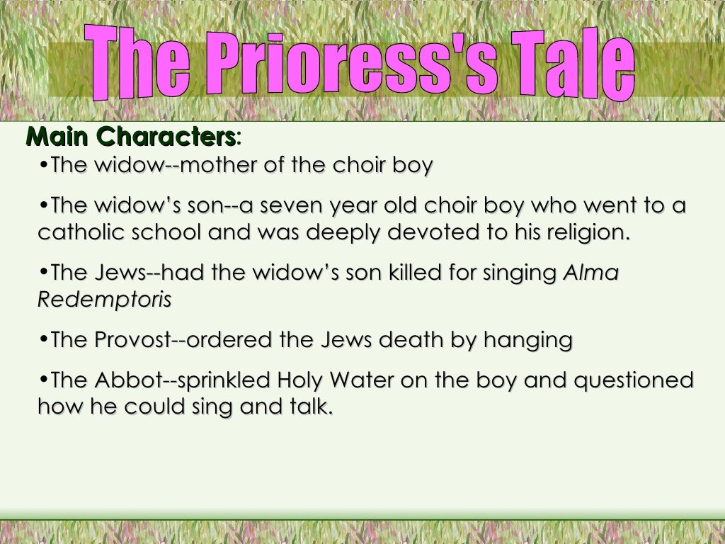 the prioress character analysis essay