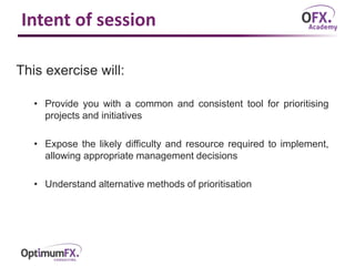 Prioritising Initiatives Tool | PPTX