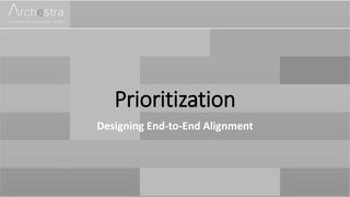 Prioritization
Designing End-to-End Alignment
 