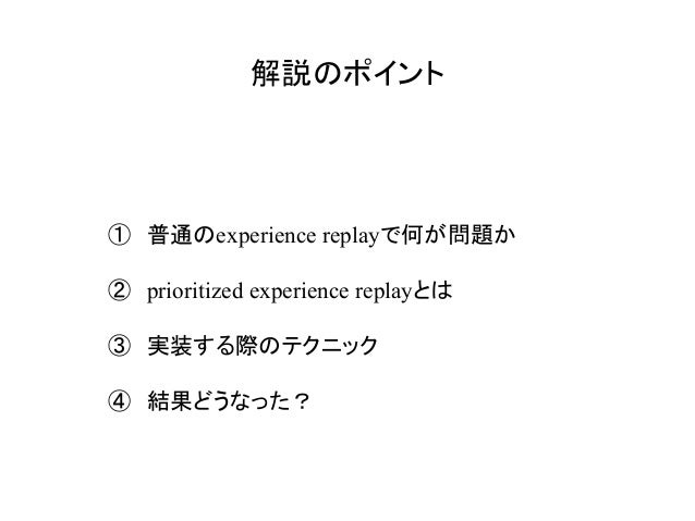 introduction to prioritized experience replay