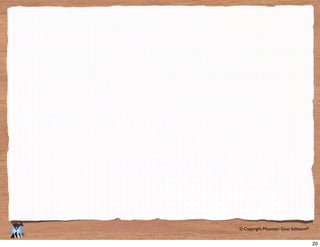 © Copyright Mountain Goat Software®
®
20
 