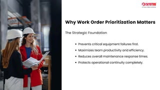 Prioritizing Work Orders: Strategies for Efficient Maintenance ...