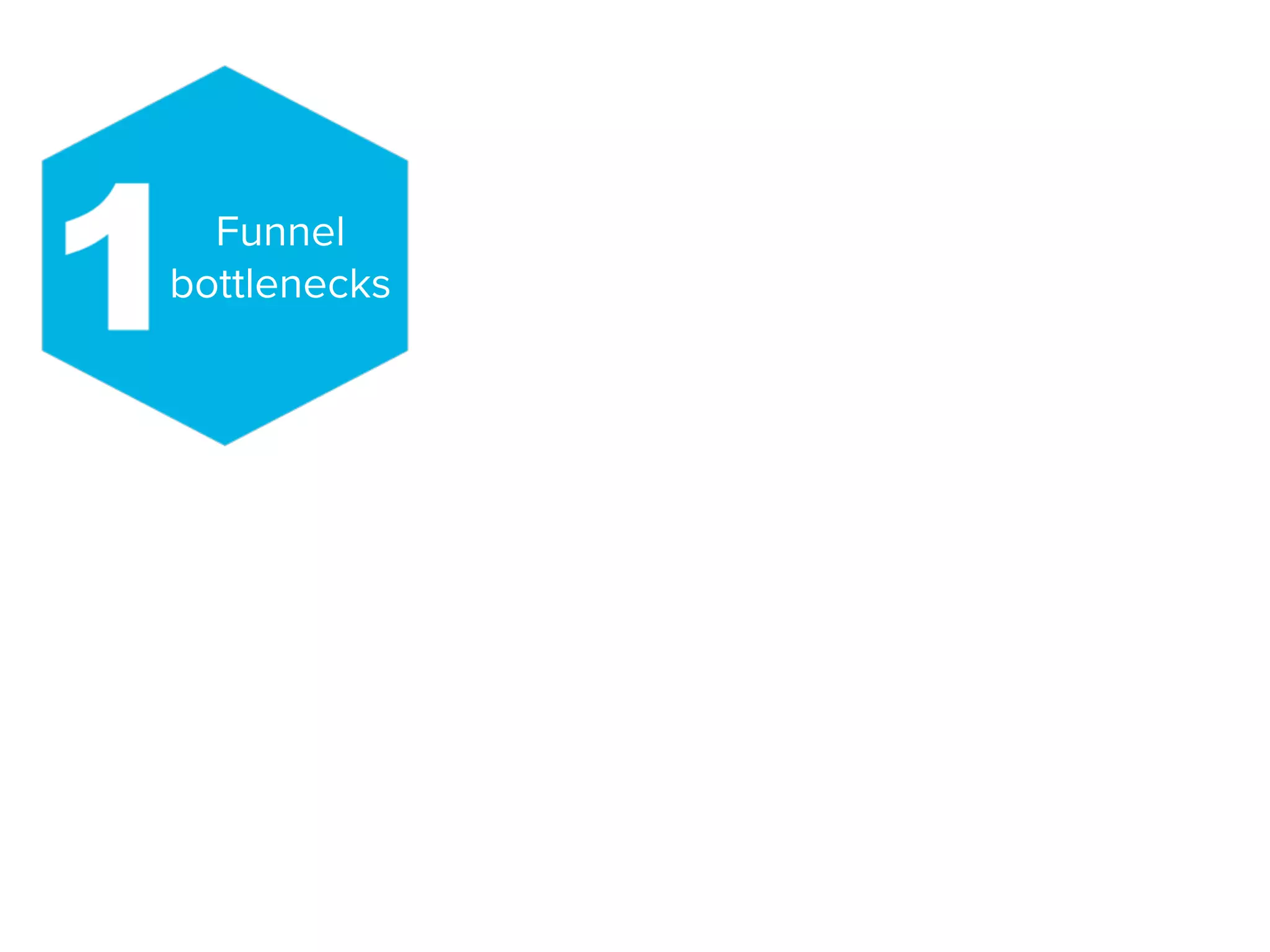 Funnel
bottlenecks
 