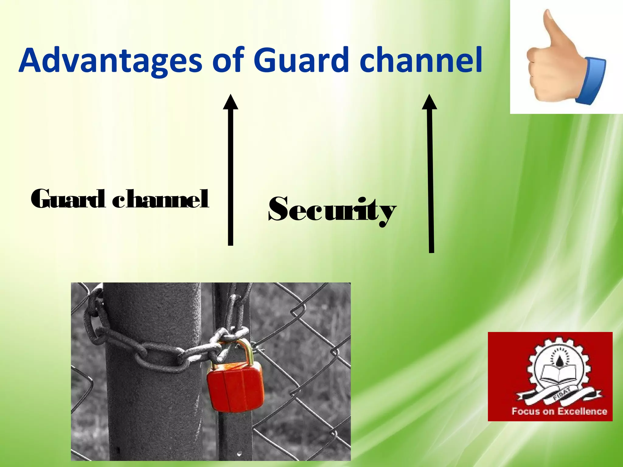 Advantages of Guard channel


Guard channel   Security




                              32
 