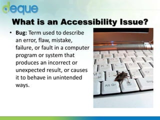 Prioritizing Remediation of Accessibility Issues | PPTX