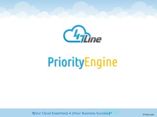 f(Our Cloud Expertise) = (Your Business Success)n
PriorityEngine
 