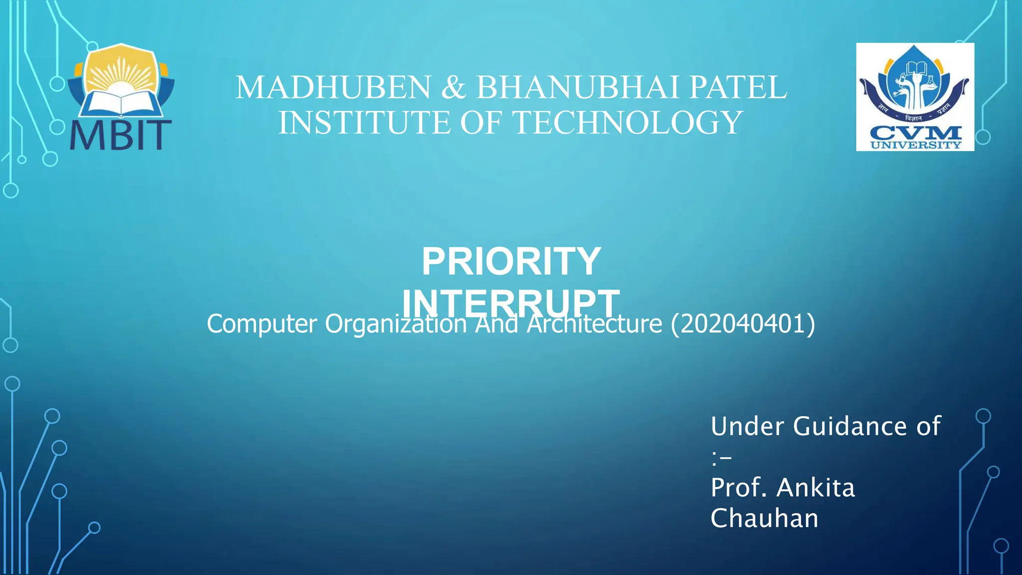 priority interrupt computer organization | PPTX