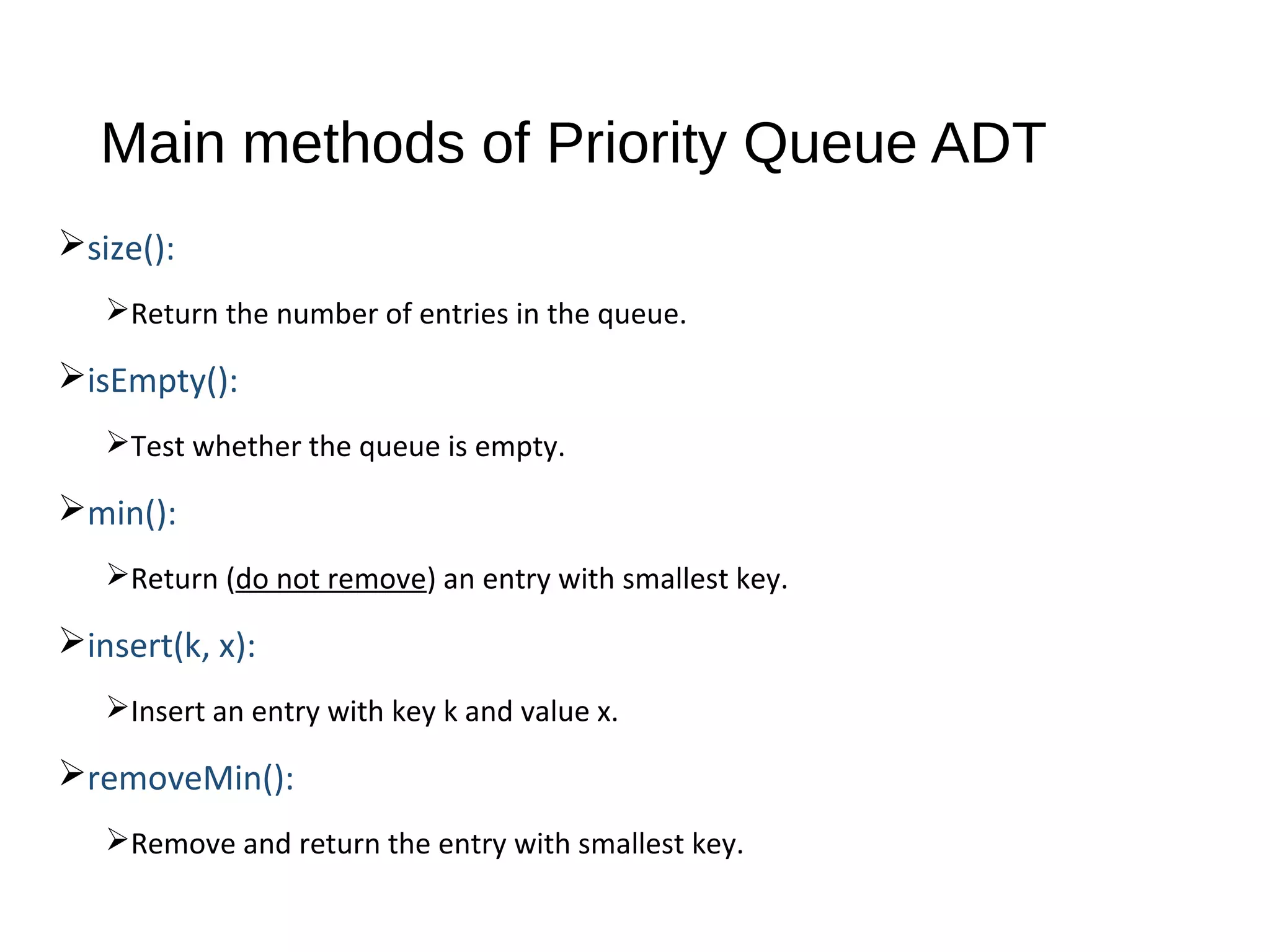 Priority queues | PPT