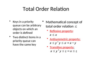 priority queue and heaps detailed description | PPT