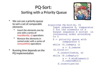 priority queue and heaps detailed description | PPT