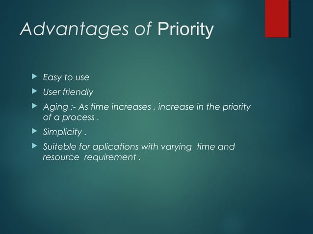 Priority scheduling algorithms | PPT