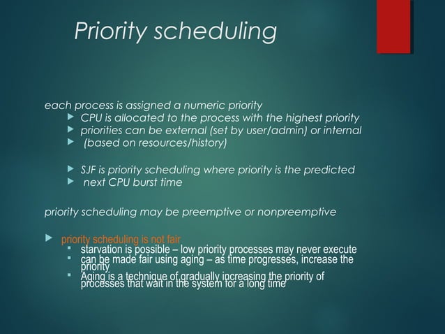 Priority scheduling algorithms | PPT