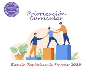 Priorización
Curricular
Escuela República de Francia 2023
 