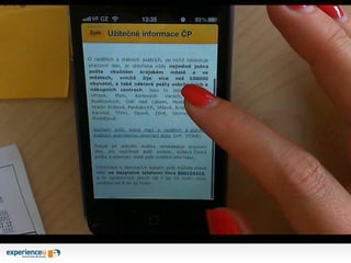 Případová studie – testování použitelnosti mobilní aplikace České pošty pro iPhone a Android