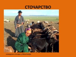 СТОЧАРСТВО
номадски сточари у Монголији
 