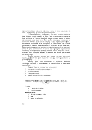 Prirucnik muzicko 1. razred | PDF