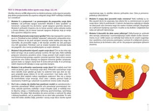 40
TEST 3: Otkrijte koliko dobro igrate svoju ulogu [22, 24]
Ukoliko iskreno sa DA odgovorite na sledeća pitanja, onda sigurno posedu-
jete dobre pretpostavke da uspešno odigrate ulogu MVP roditelja (roditelja
sa 5 zvezdica)!
Možete li u potpunosti i sa poverenjem da prepustite svoje dete•	
treneru i da prihvate njegov autoritet? Možete li dete “podeliti” sa
trenerom i prepustiti mu da kreira i gradi njegovo sportsko iskustvo.
Možete li prihvatiti činjenicu da će trener postati važna odrasla osoba
u životu deteta i da će trener izazvati njegovo divljenje, koje je ranije
bilo upućeno isključivo vama.
Možetelidapriznatesvojemaneigreške?•	 Nikonijenepogrešivisavršen,
pa ni vi. Ponekad se kao roditelji“uspavate”, zaboravite i prepustite emo-
cijama. Dešava se da pod uticajem emocija nešto kažete pre nego što
razmislite, da prosudite naglo, a tek kasnije utvrdite da vaši postupci
nisu bili opravdani. Potreban vam je snažan karakter da priznate kada
ste pogrešili i da o tome prodiskutujete sa svojim detetom.
Možete li da prihvatite trijumf, uspeh svoje dece?•	 Čini se da ništa nije
lakše od toga i da je ovakvo pitanje suvišno. Ali nije tako. Neki roditelji
potpuno nesvesno, posebno očevi, mogu postati rivali svojim sinovi-
ma ili kćerima koji postaju uspešni i priznati sportisti.Takvi očevi svome
uspešnom sinu stalno ukazuju na njegove minorne greške i propuste,
govore kako su njegov stariji brat ili sestra bili još bolji, ili se prisećaju
nekih impresivnih detalja iz svoje sportske karijere.
Možete li da prihvatite razočarenje svoje dece?•	 Biti roditelj znači biti
meta za ljutnju, gnev i frustracije svoje dece. Prihvatiti razočarenje svoje
dece takođe znači gledati ga kako na utakmici loše igra dok svi nje-
govi prijatelji igraju dobro, ili ne biti uznemiren i ljut kada vaše 10-
godišenje dete zaplače nakon izgubljene utakmice. Ako ste u stanju
da kontrolišete svoje emocije, moći ćete i detetu pomoći kada je
razočarano, hrabriti ga i ukazivati na pozitivne strane svake situacije.
Da li ste u stanju da služite kao pozitivan model•	 za samokontrolu i
sportsko ponašanje? Mladi sportisti uče ponašanje posmatrajući tre-
nere, odrasle sportiste, roditelje i svoje vršnjake. Ipak, vi roditelji ima­
te ključnu ulogu u modelovanju njihovog sportsmenšipa, sportskog
karaktera i fer pleja. Nije dovoljno da samo pričate o važnosti fer pleja
i dobrog karaktera, već je potrebno da se sami tako ponašate. To vam
neće biti teško ukoliko želje, potrebe i razvoj svoje dece stavite ispred
41
sopstvenog ega, tj. ukoliko iskreno prihvatite stav: Dete je primarno-
pobeda je sekundarna!
Možete li svojoj deci posvetiti malo vremena?•	 Neki roditelji su to-
liko zauzeti da to ne uspevaju, bez obzira što su zaintereovani za sport
svoje dece i žele ih podržavati. U takvim slučajevima najbolje je nikada
ne obećavati više vremena nego što realno možete odvojiti. Raspitujte
se o njihovom bavljenju sportom i trudite se da dođete i odgledate bar
neka od njihovih takmičenja.
Možete li dozvoliti da dete samo odlučuje?•	 Odlučivanje je suštinski
deo razvoja, odrastanja i osamostaljivanja svake mlade osobe. Isto­vre­
meno, to je i veliki izazov za roditelje koji treba da im svojim sugesti­ja­
ma i savetima u tom procesu pomognu i usmere ih u željenom pravcu.
Vaša dužnost je da brinete o deci, ali ne i da potpuno upravljate njihovim
životima.
 