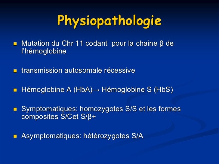 Prise en charge de la crise drepanocytaire