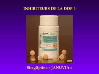 INHIBITEURS DE LA DDP-4
Sitagliptine « JANUVIA »
 