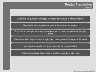 Prisão Preventiva Críticas http://oprocessopenal.blogspot.com/ 