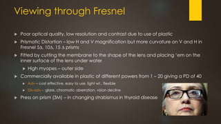 Prism in ophthalmology | PPTX