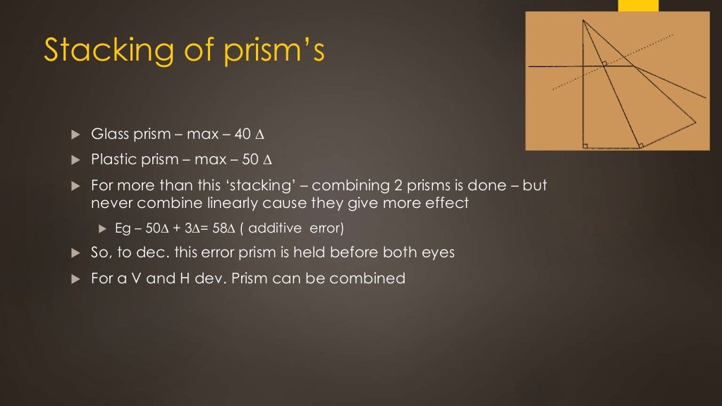 Prism in ophthalmology