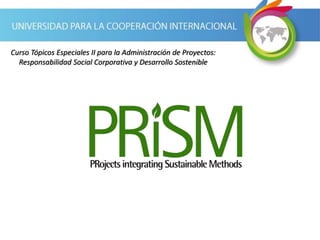 Prisma Edge PRISM presentación PRISMA, EDGE SOSTENIBILIDAD | PPTX