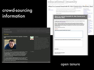 crowd-sourcing
information




                 open tenure
 