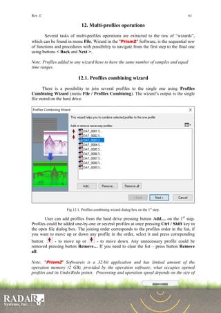 Prism G2 Software Manual Software Prism2 GPR - radar syem INC | PDF