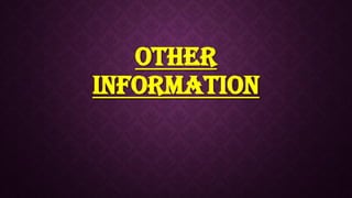 Other
Information
 
