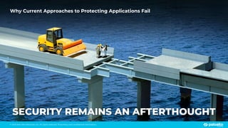 © 2023 Palo Alto Networks, Inc. All rights reserved. Proprietary and conﬁdential information.
Why Current Approaches to Protecting Applications Fail
SECURITY REMAINS AN AFTERTHOUGHT
 