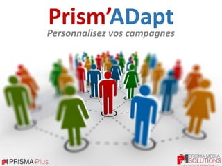 Personnalisez vos campagnes
Prism’ADapt
 