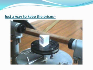 Just a way to keep the prism:-