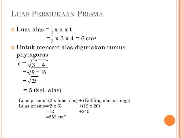 Contoh Soal Luas Permukaan Prisma Segitiga - Contoh Soal Terbaru