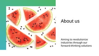 About us
Aiming to revolutionize
industries through our
forward-thinking solutions
 